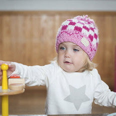 Pink Bobble Hat