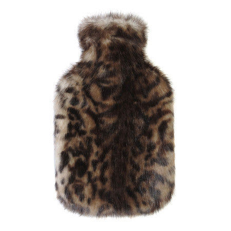 Ocelot Faux Fur Hot Water Bottle