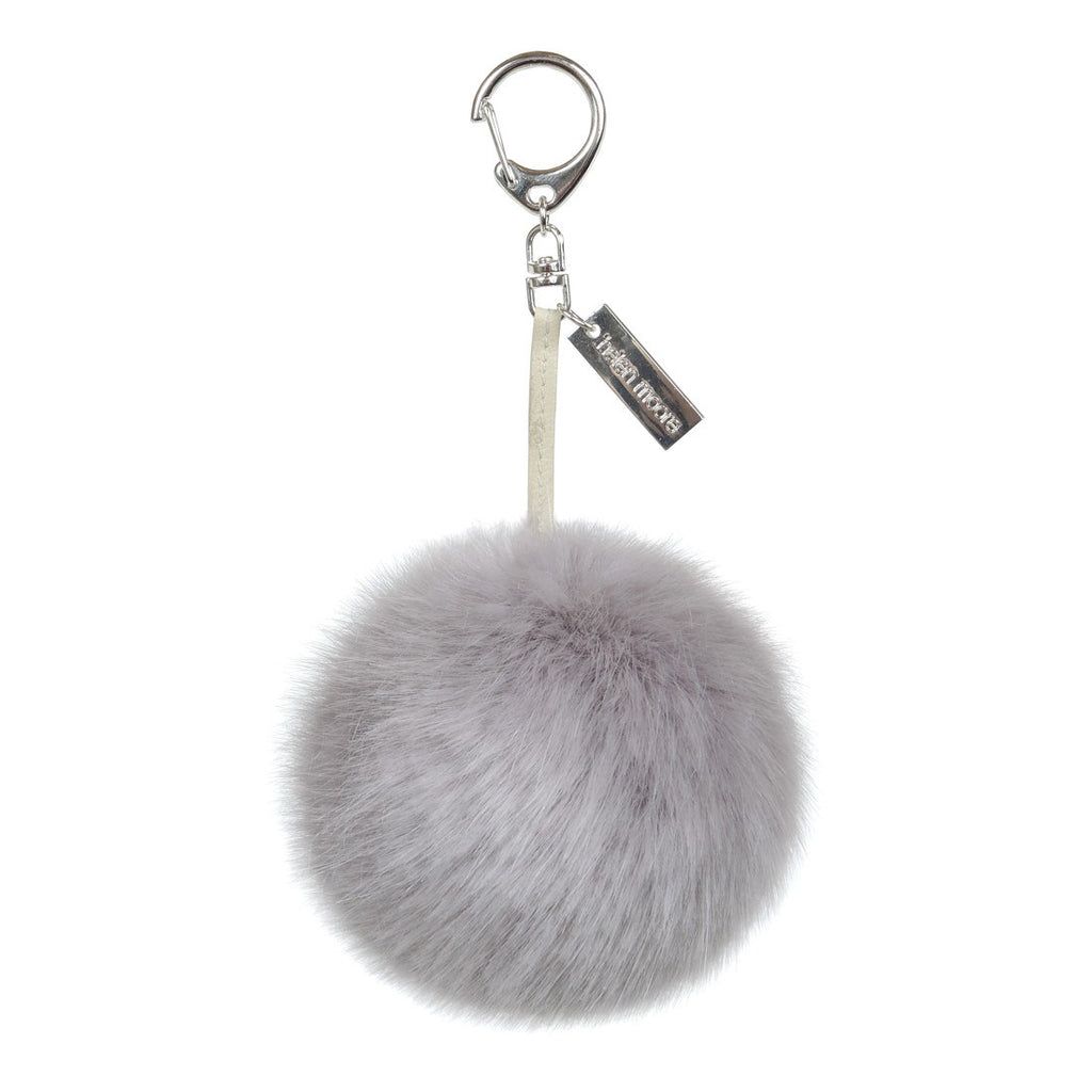 Helen Moore Opal Faux Fur Pom Pom Keyring Indigo Blue Trading
