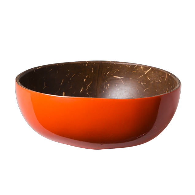 Orange Coconut Lacquered Bowl