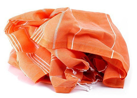 Orange Hammamas Cotton Towel/Wrap