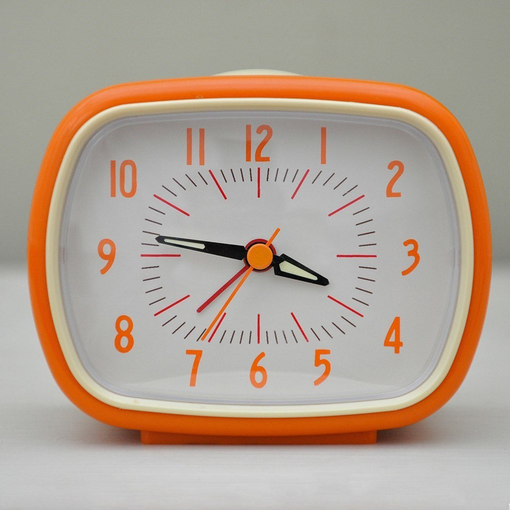 Orange Retro Alarm Clock