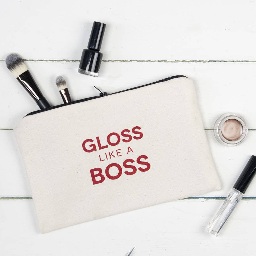 Gloss Like A Boss Make Up Pouch