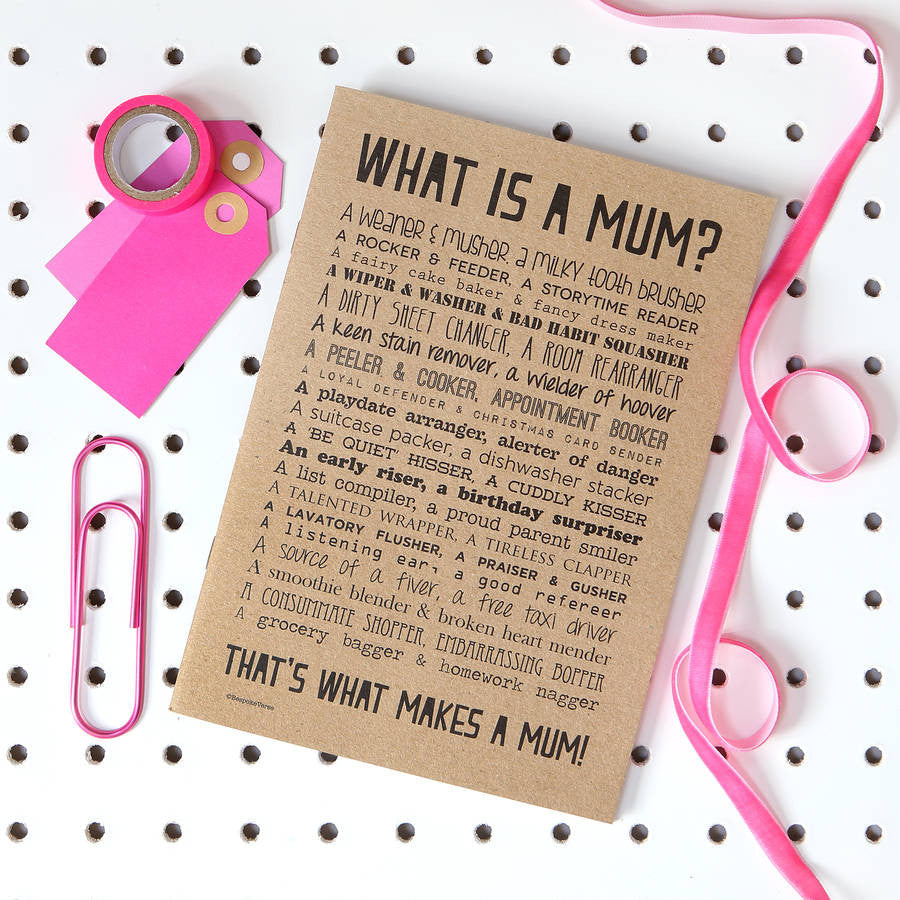 What is a Mum Poem Notebook