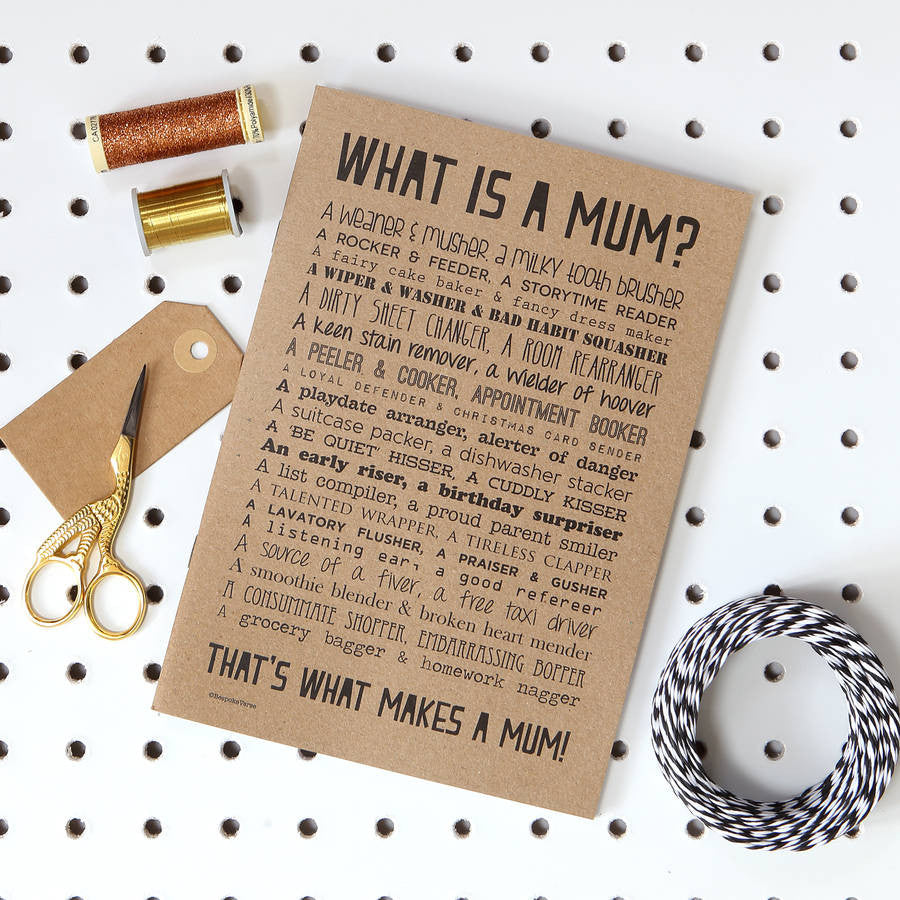 What is a Mum Poem Notebook