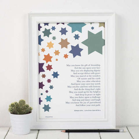 Wishes For A Child Poem Print