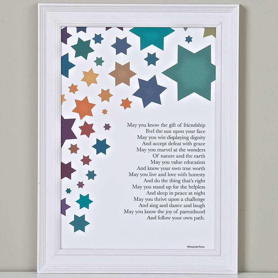 Wishes For A Child Poem Print