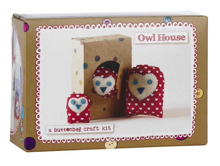 Red Owls Sewing Kit