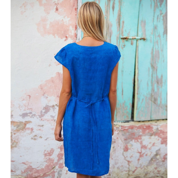 Blue Peacock Paris Linen Dress