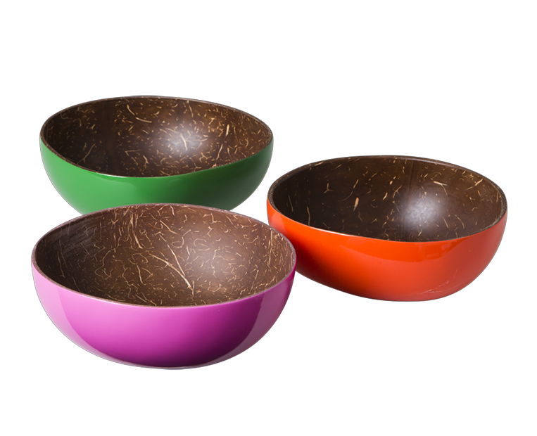 Orange Coconut Lacquered Bowl