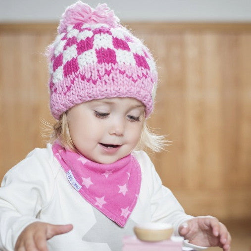 Pink Bobble Hat