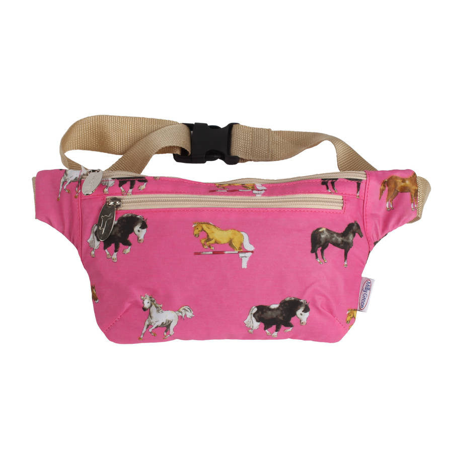 Hot Pink Horses Bum Bag