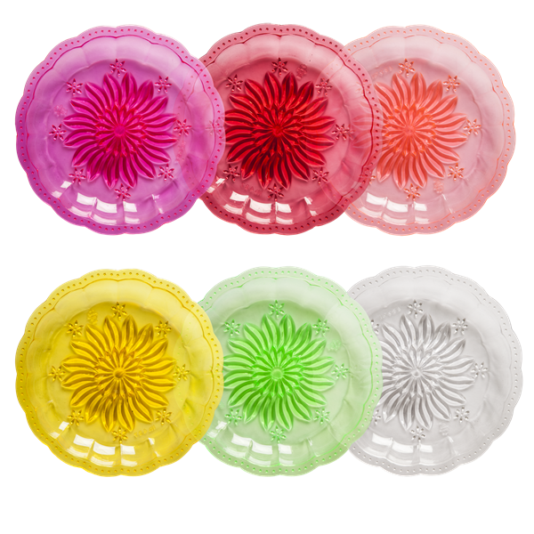 Set of 6 Plastic Picnic Plates