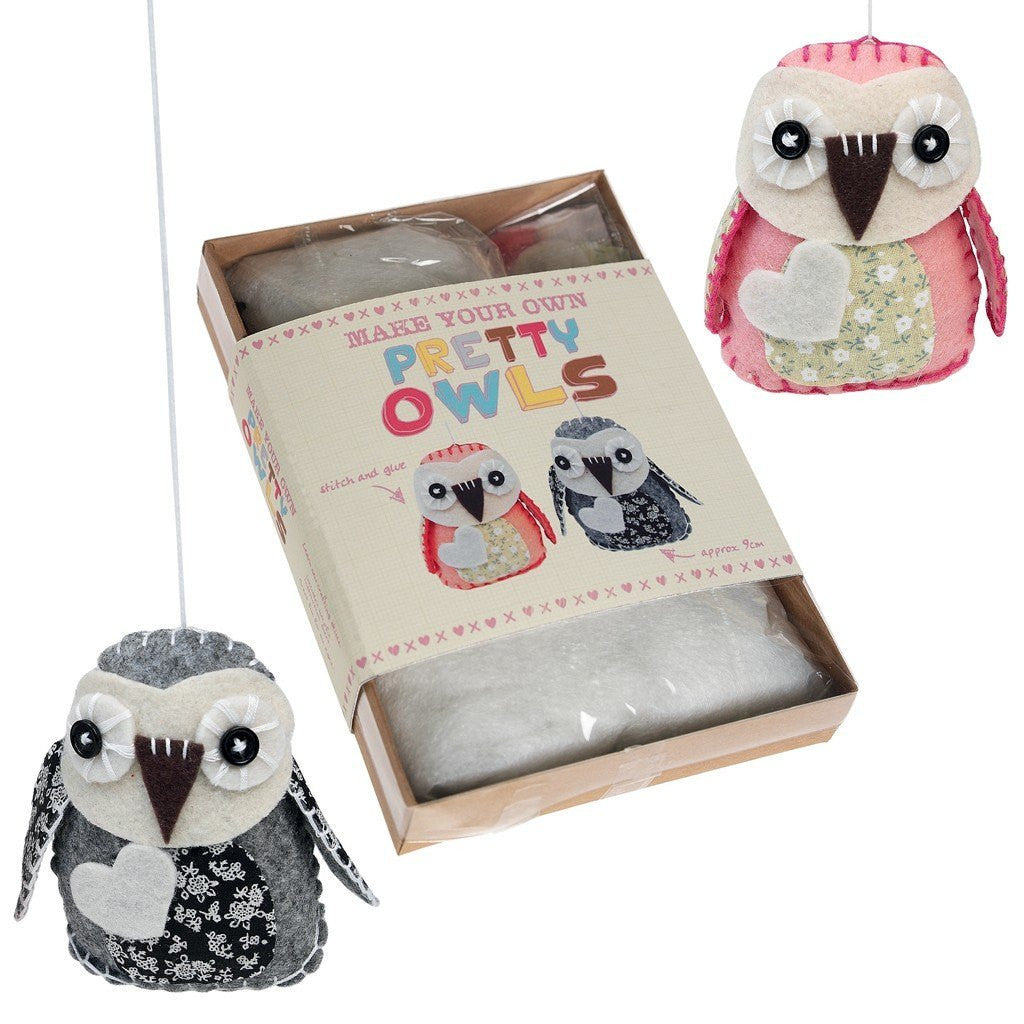 Make Your Own Feltcraft Pretty Owls Craft Kit