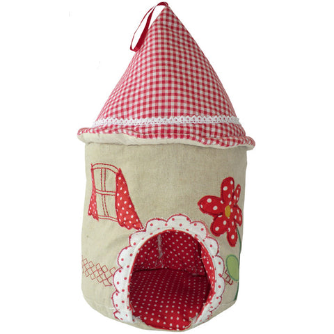 Patchwork & Embroidered Mouse House