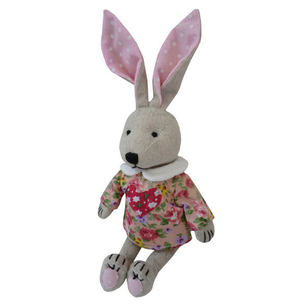 Embroidered Rabbit with Love Heart Dress