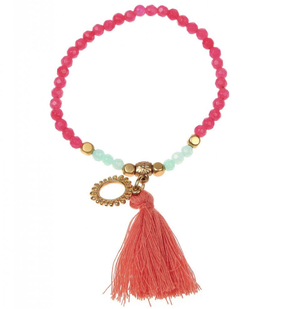 Beaded sales tassel bracelet