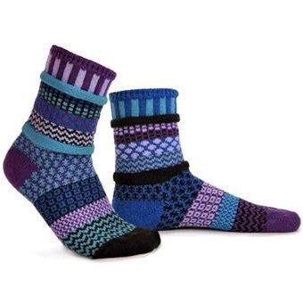 Rasberry Mismatched Knitted Socks
