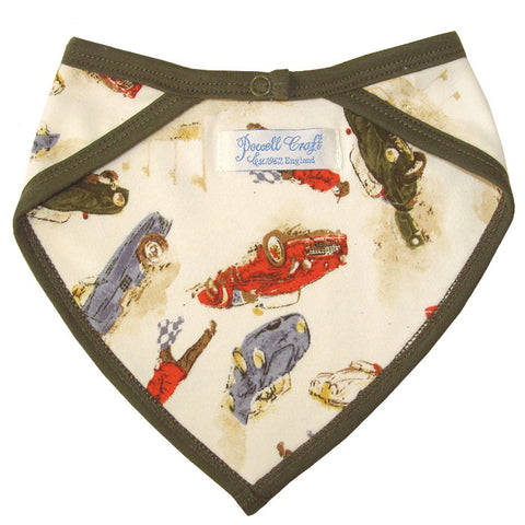 Vintage Racing Car Bandana Bib