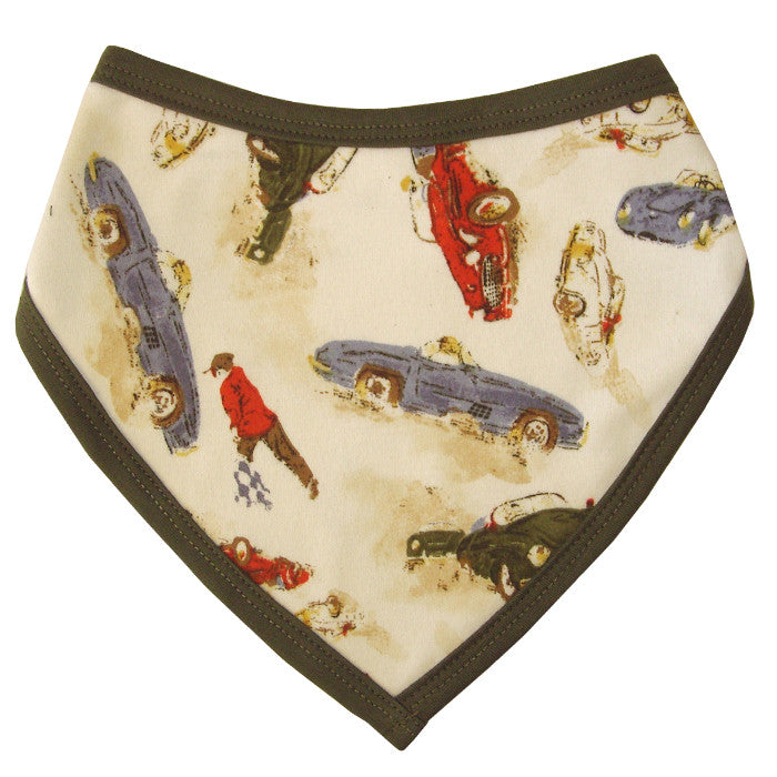 Vintage Racing Car Bandana Bib