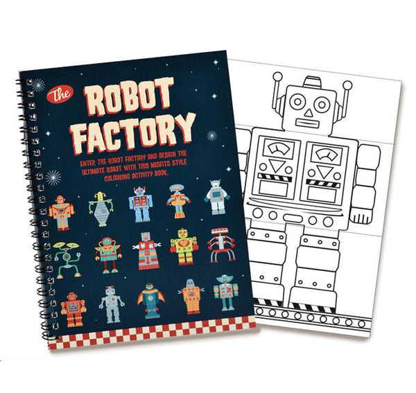 Robot Factory Colouring Book