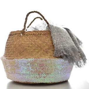 Rose Sequin Toulouse Baskets