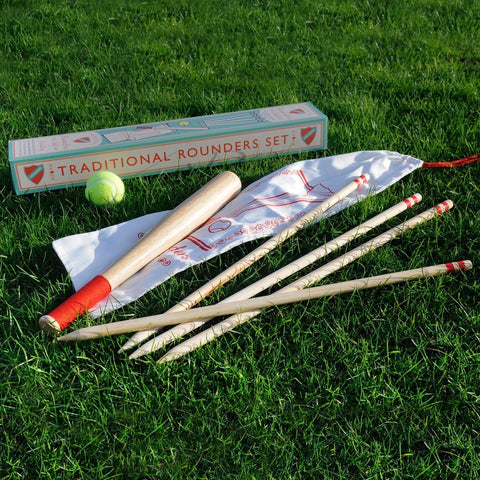 Traditional Wooden Rounders Set