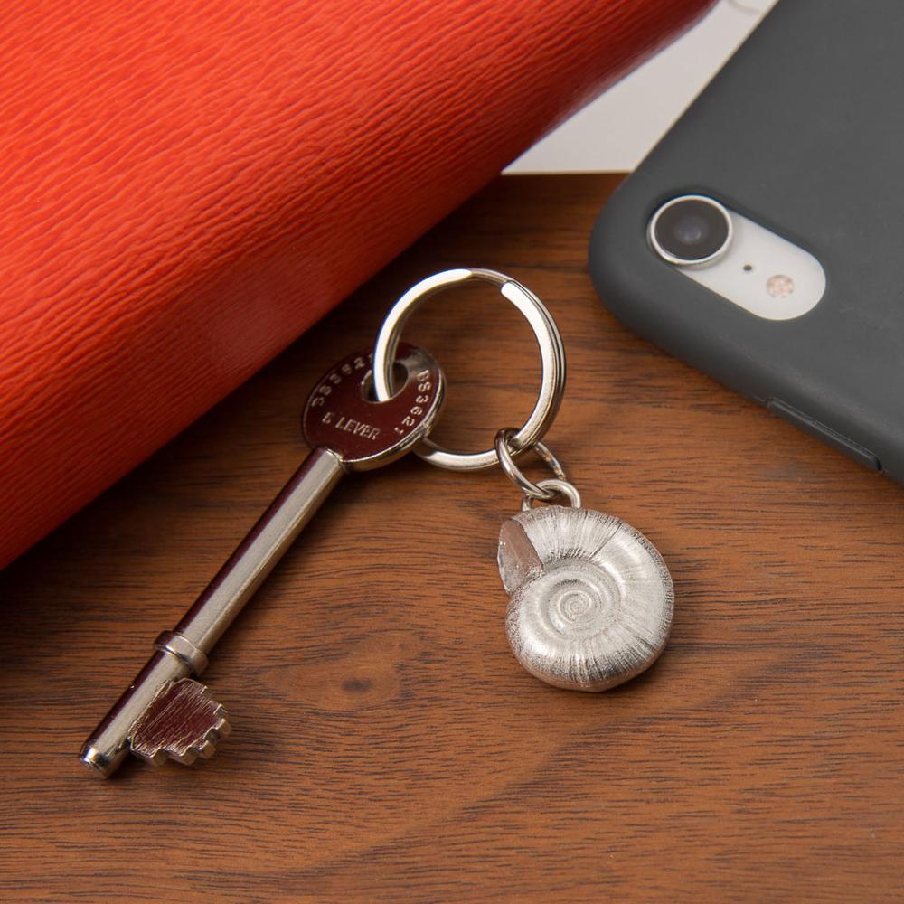 Shell Pewter Keyring