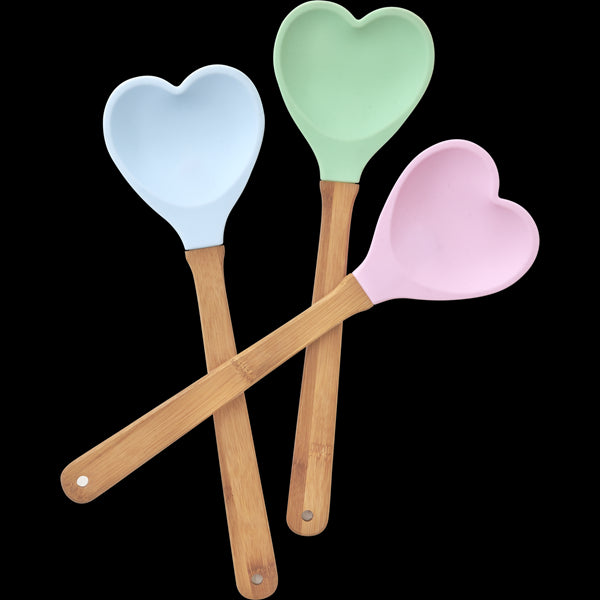 Silicone Heart Shaped Spoons