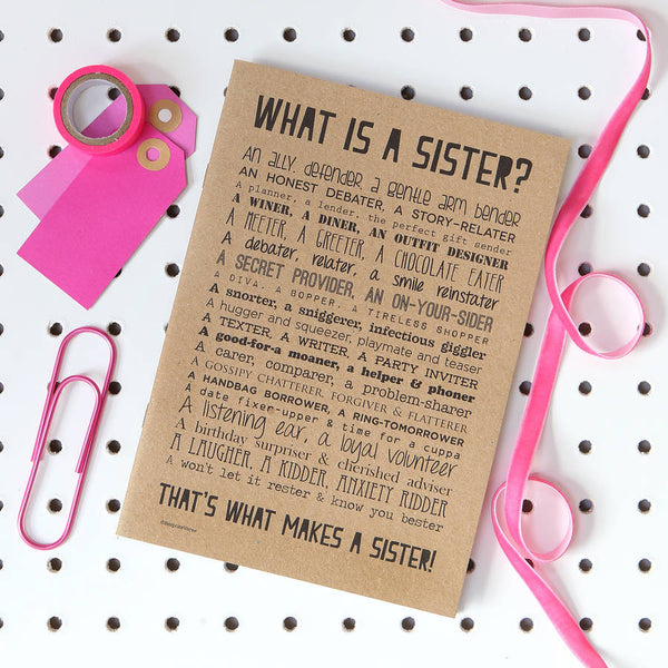 What is a Sister Poem Notebook