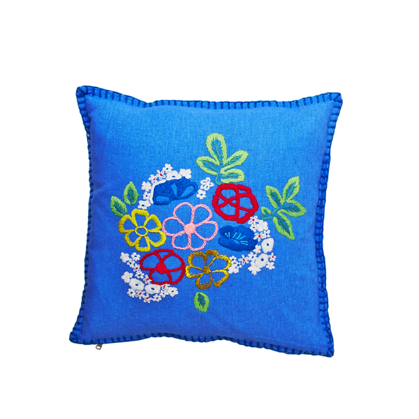 Hand Embroidered Cushion Cover 40cm