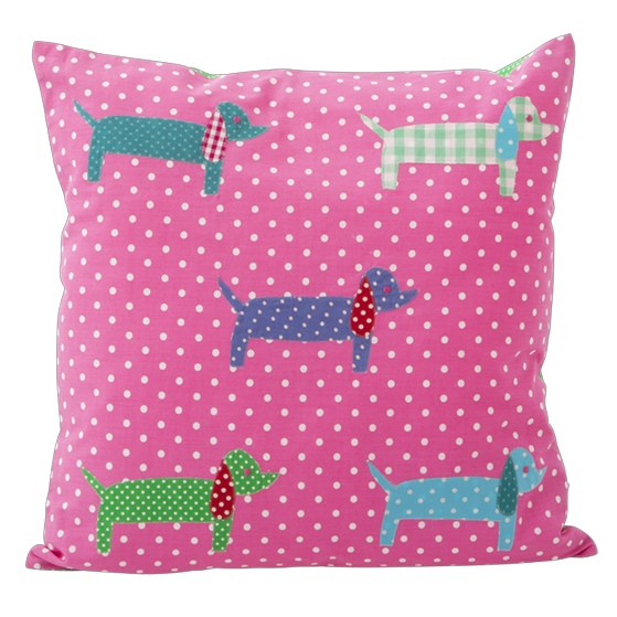 2 Dachshund Cushion Covers