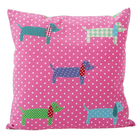 2 Dachshund Cushion Covers