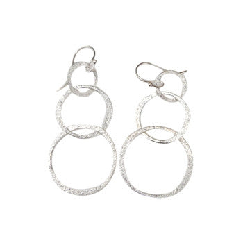 Gold or Silver Plated Triple Loop Earrings