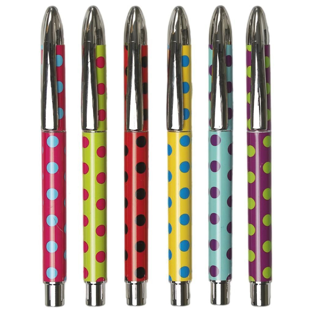 Bright Spotty Pens