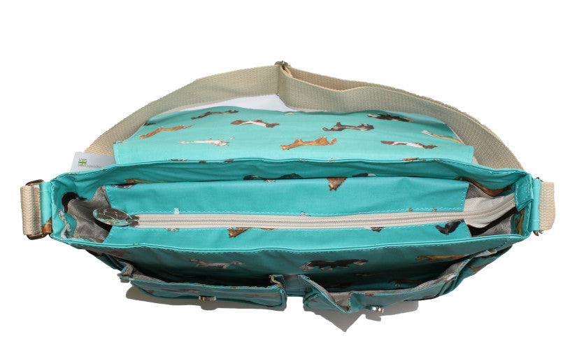 Teal Horse Saddle Bag