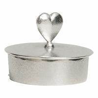 Heart Pewter Trinket Box Small