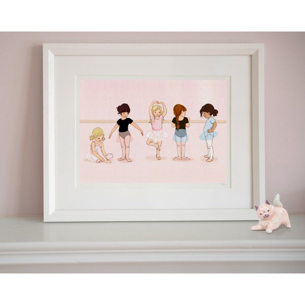 Belle & Boo Ballet Barre Framed Print