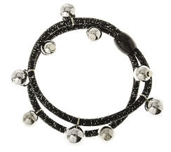 Black Tinsel Bead Hair Tie