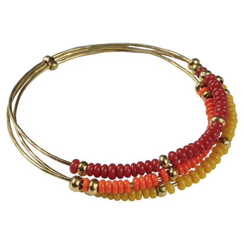 Red, Orange & Yellow Trilogy Bangle