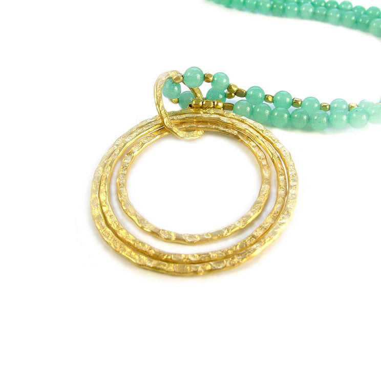 Triple Hoop Amazonite Necklace
