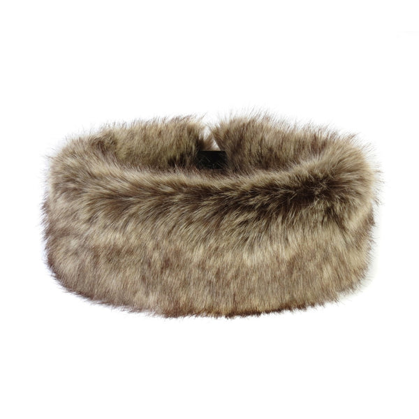 Truffle Faux Fur Huff