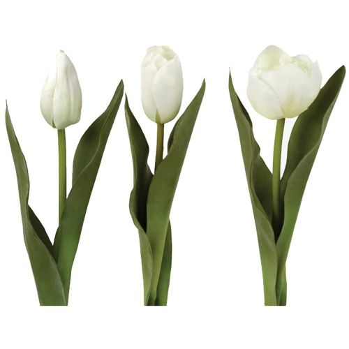 White Faux Tulips