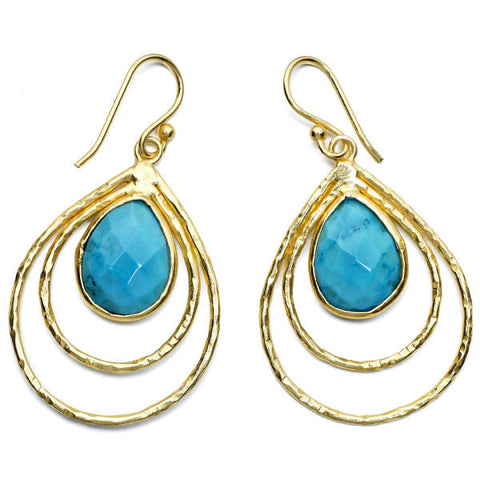 Turquoise Teardrop Earrings