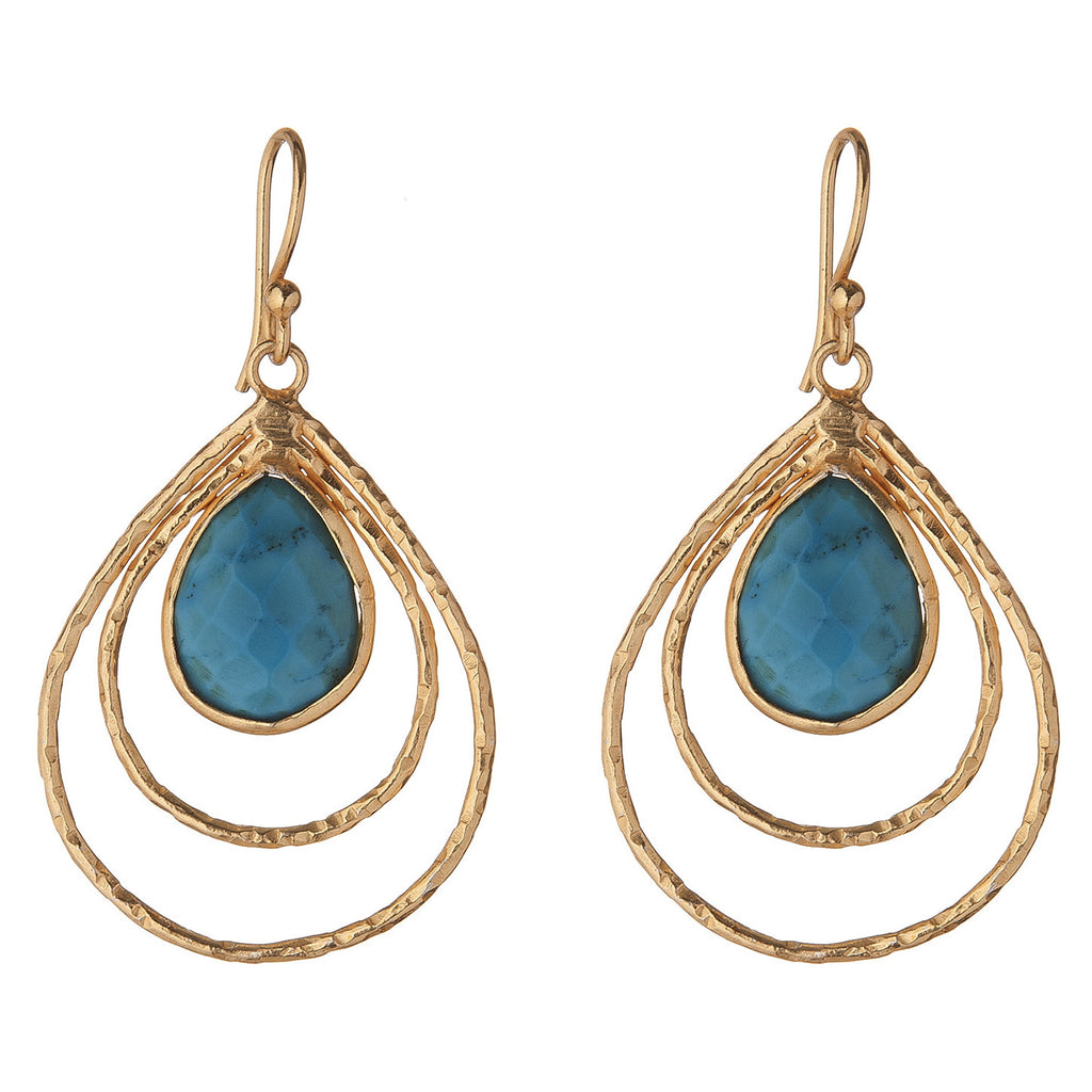 Turquoise Teardrop Earrings