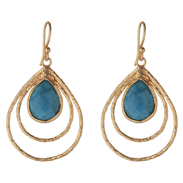 Turquoise Teardrop Earrings