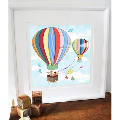 Belle & Boo Up Up & Away Framed Print