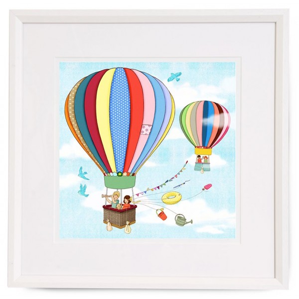 Belle & Boo Up Up & Away Framed Print