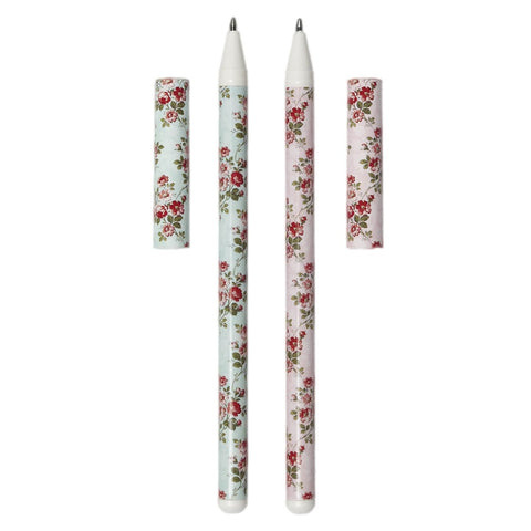 Vintage Rose Pens - Pink or Blue