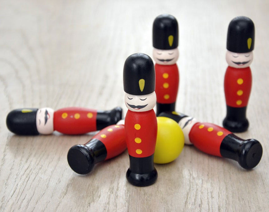 Vintage Wooden Soldier Skittles